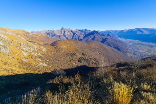 Landscape in the Cardada-Cimetta mountain range. Ticino canton, Switzerland