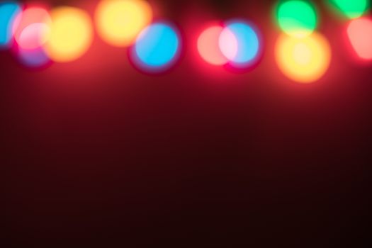 Christmas red background with christmas decoration.
