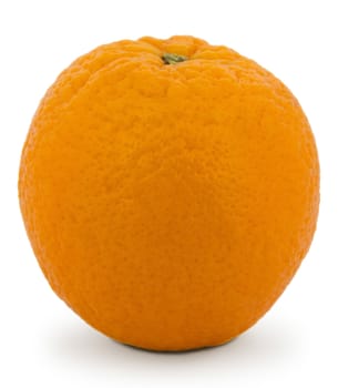 A big orange isolated on a white background. Clipping path includes.