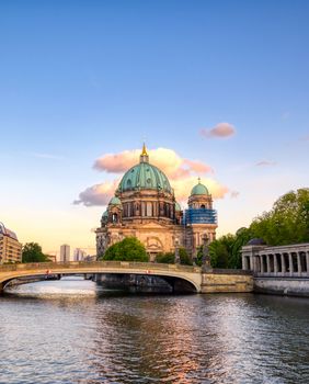 Berlin Cathedral located on Museum Island in the Mitte borough of Berlin, Germany.