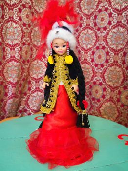 National Kazakh souvenir - Asian doll in national dress