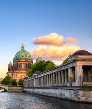 Berlin Cathedral located on Museum Island in the Mitte borough of Berlin, Germany.