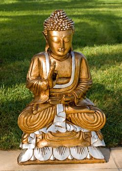 Golden Buddha statue.