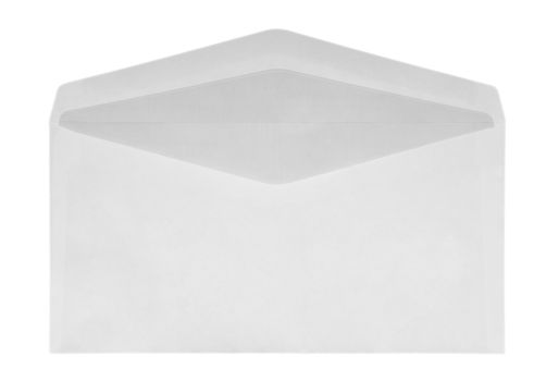 White Envelope isolated on white with a clipping path