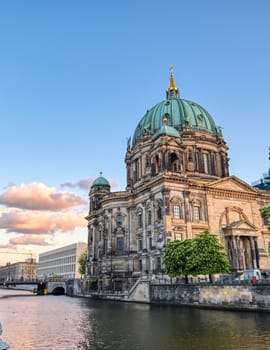 Berlin Cathedral located on Museum Island in the Mitte borough of Berlin, Germany.