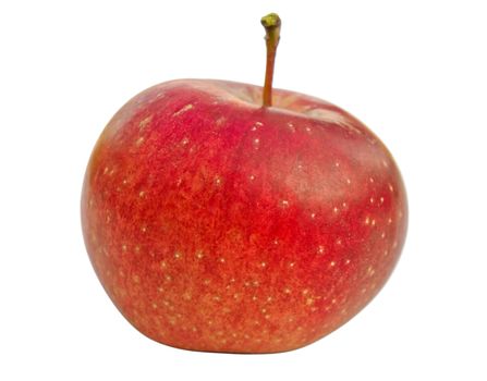 Red apple isolated on white with clipping path