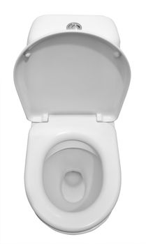 White ceramic toilet isolated on a white background. Clipping path.