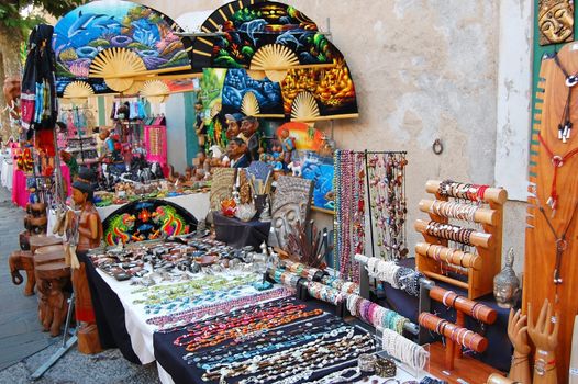 Colorful souvenirs in Antibes, France