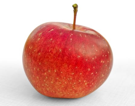 Red apple isolated on white with clipping path