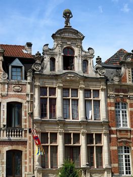 Europe cityscape - Brussels houses in Belgium