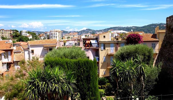 View of Cannes taken from tower in the old town.