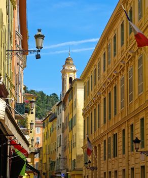 Beautiful street in Nice, France