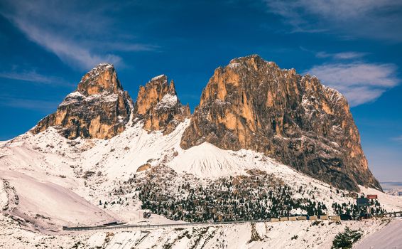 Winter in the Dolomites, Northern Italy