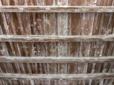 Traditional wooden ceiling. Classic italian rural interiors.