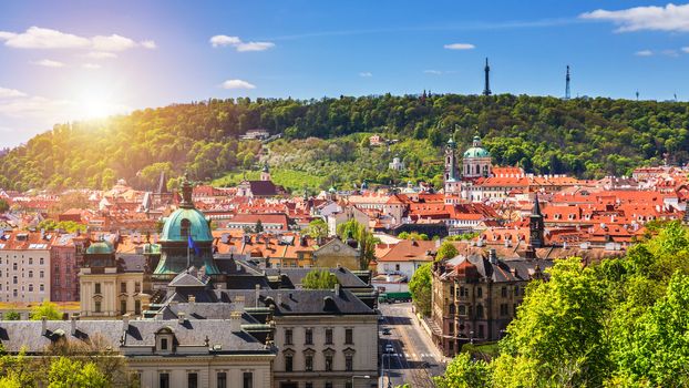 Spring day in the city, Prague, Czech Republic