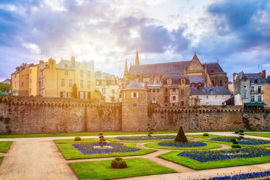 Vannes, a medieval city of Brittany (Bretagne) in France.