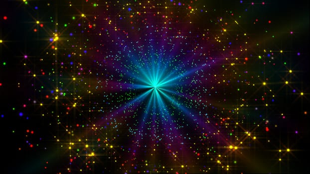 color stars light in space, background abstract