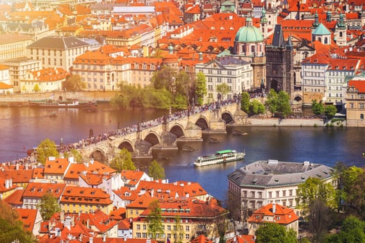Spring day in the city, Prague, Czech Republic