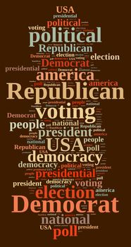 Word cloud on elections Republican and Democrat