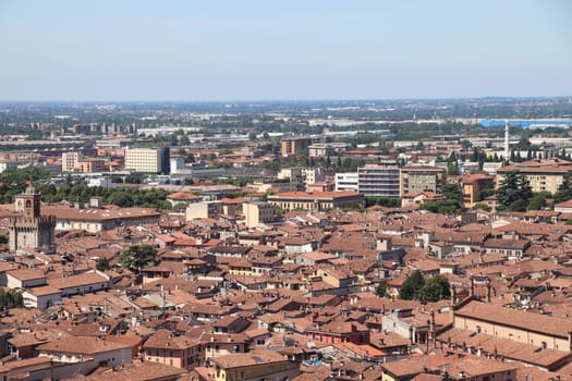 aerial view of Brescia, city in northern Italy
