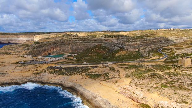 The Island of Gozo - Malta from above - aerial photography