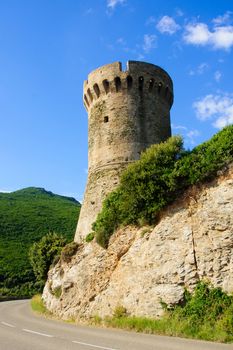 La Tour de Losse, Genoese tower, Cap Corse, Corsica, France