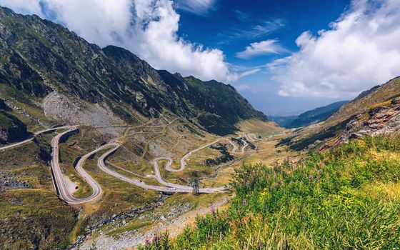 Transfagarasan highway, probably the most beautiful road in the world, Europe, Romania (Transfagarashan)