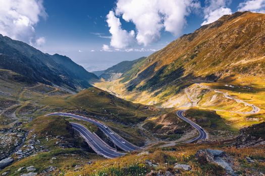 Transfagarasan highway, probably the most beautiful road in the world, Europe, Romania (Transfagarashan)