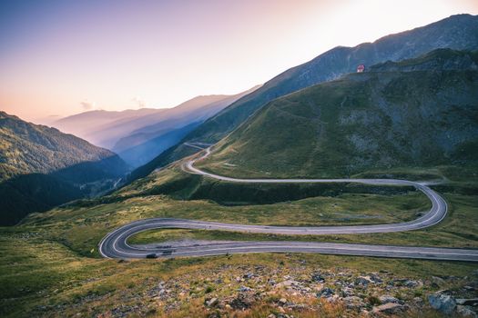 Transfagarasan highway, probably the most beautiful road in the world, Europe, Romania (Transfagarashan)