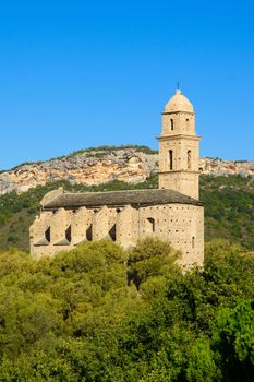 The church of St-Martin, in Patrimonio, Corsica, France