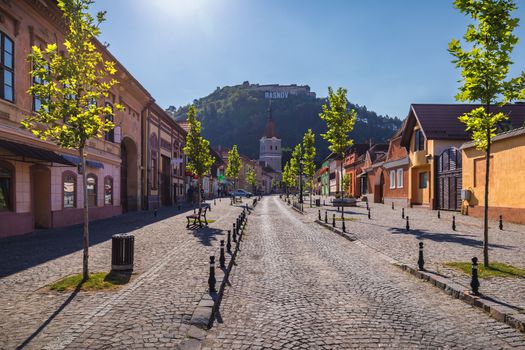 Fortified Church in Rasnov City and medieval Fortress "Cetate" in Brasov, Transylvania, Romania