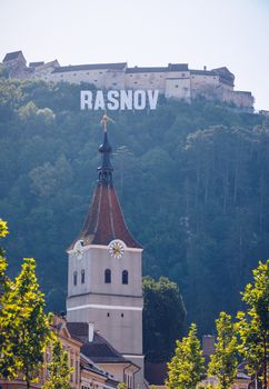 Fortified Church in Rasnov City and medieval Fortress "Cetate" in Brasov, Transylvania, Romania