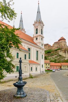 View of the St Ignatius Church, in Esztergom, Hungary