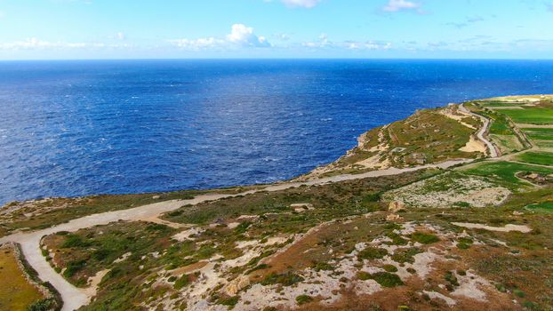 The Island of Gozo - Malta from above - aerial photography