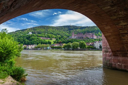 View of beautiful medieval town Heidelberg, Germany