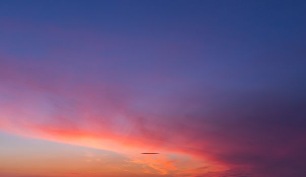 Dramatic sunset and sunrise sky