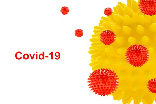 COVID-19 text on white background. Covid-19 or Coronavirus