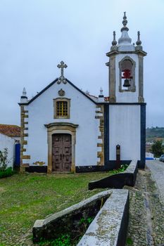 View of Capela de Nossa Senhora de Monserrate church in Obidos, Portugal