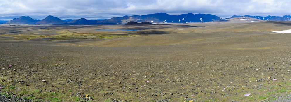 Panoramic landscape along the Ring Road (1), North East Region, Iceland