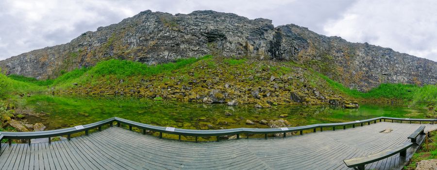 The Asbyrgi canyon, in Vatnajokull National Park, Northeast Iceland