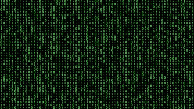 background with two binary digits green number