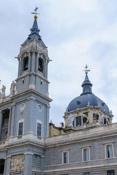 View of the Cathedral, in Madrid, Spain