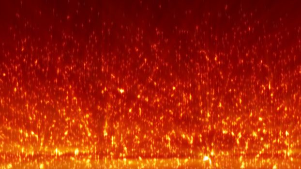 Wall of fire light fractal, abstract background