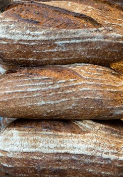 3 Sourdough Loaves for sale on a market stall