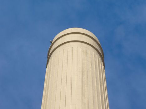 Chimney of Battersea Power Station in London, UK