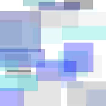 Abstract minimalist grey blue illustration with squares useful as a background