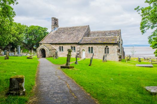 St Peters Church, Heysham Village, Heysham, Morcambe bay, Lancashire