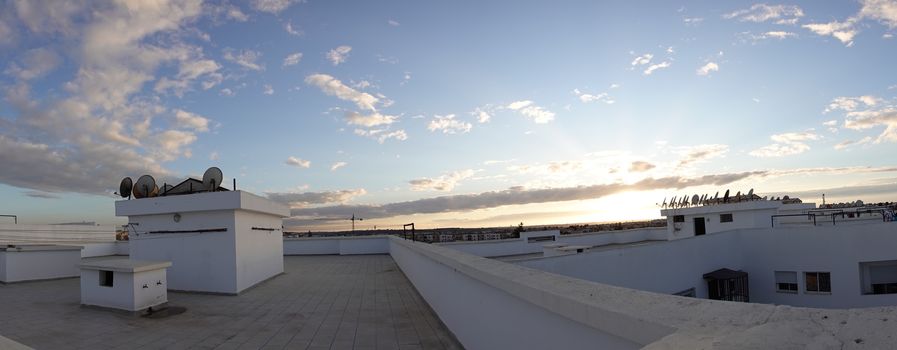 a blue sky full of beautiful clouds.