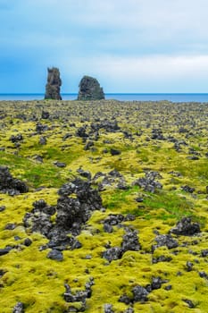 Volcanic landscape in the Snaefellsnes peninsula, west Iceland