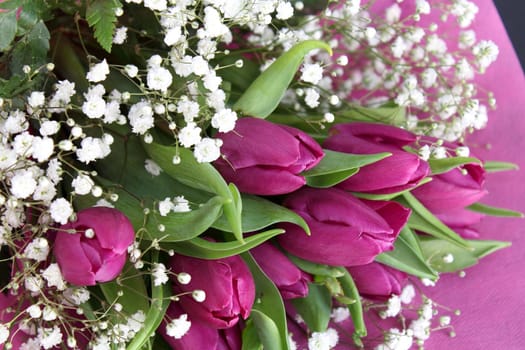 Bouquet of pink flowers